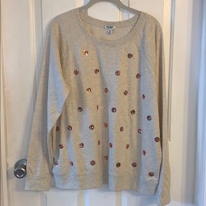 Adorable sequin sweatshirt